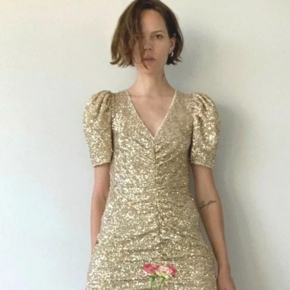 Zara Limited Edition Sequin Mini Dress - Picture 3 of 5